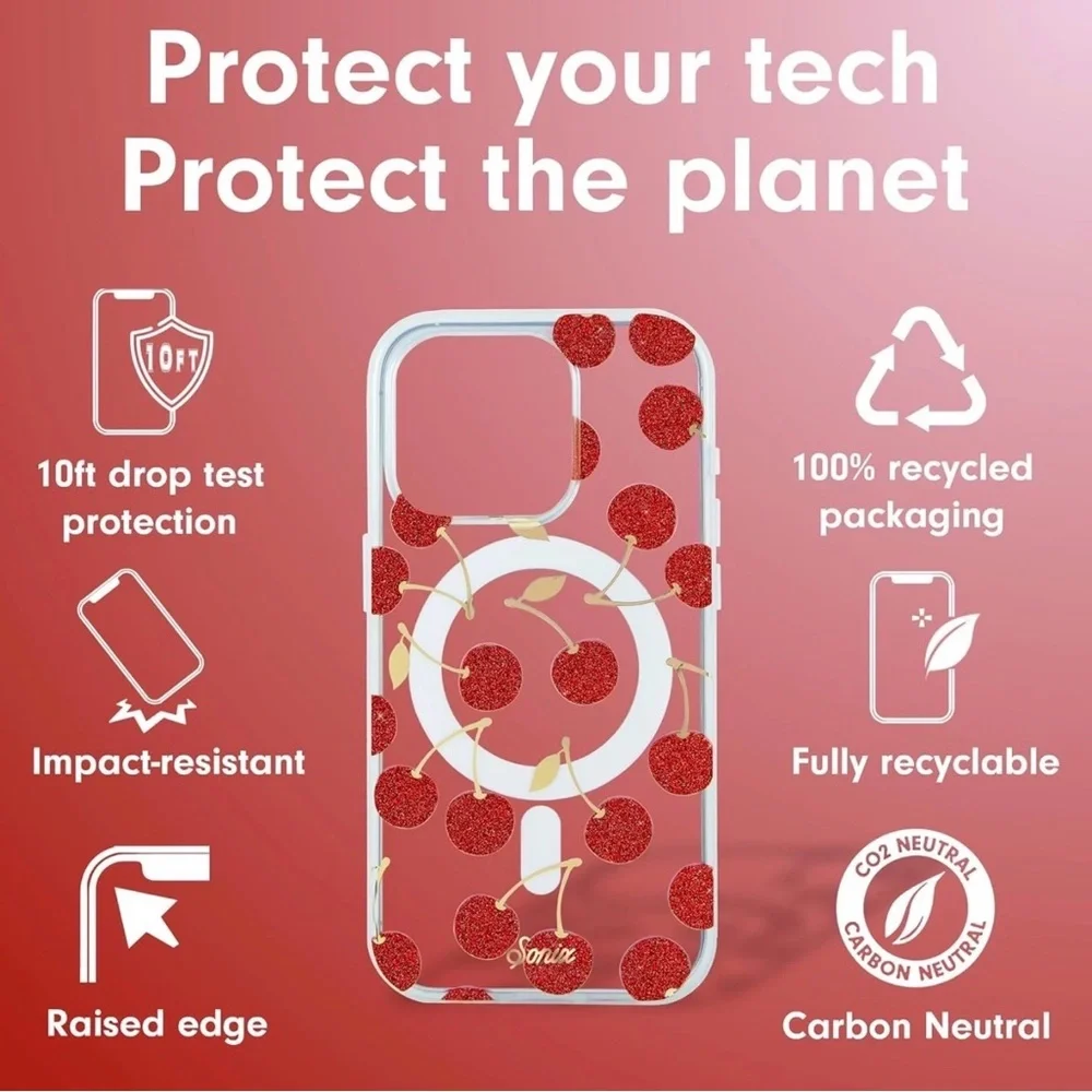 Sonix Apple iPhone 15 Pro Case with MagSafe - Cherry on Top New in Box